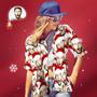 Custom Face Family Matching Hawaiian Outfit Christmas Pool Party Parent-Child Wears - Santa Face Mash