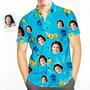 Custom Face Happy Birthday Hawaiian Shirt Water Ripples Personalized Birthday Gifts