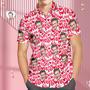 Custom Face Hawaiian Shirt For Men All Over Printed Love Shirt Valentine's Day Gifts For Him