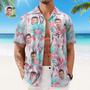 Custom Face Hawaiian Shirt Men's All Over Print Aloha Shirt Gift Romantic Hawaiian Style