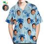 Custom Face Hawaiian Shirt Men's All Over Print Golf Hawaiian Shirt