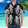 Custom Face Hawaiian Shirt Personalized Hawaiian Shirt Space Pattern Short-Sleeve Shirt