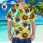 Custom Face Hawaiian Shirt Personalized Hawaiian Shirt Summer Sunflower Shirt