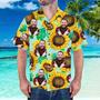 Custom Face Hawaiian Shirt Personalized Hawaiian Shirt Summer Sunflower Shirt