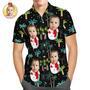 Custom Face Hawaiian Shirts Funny Face Snowman Christmas Shirts Gift