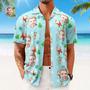 Custom Face Hawaiian Shirts Personalized Photo Gift Men's Christmas Shirts Cute Santa Claus And Reindeer