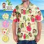 Custom Face Hawaiian Shirts Upload Your Own Designed Image Aloha Beach Shirt For Men