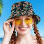 Custom Face Hawaiian Style Bucket Hat Double-Side-Wear Reversible Fisherman Hat