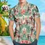 Custom Face Men's Hawaiian Shirts Summer Beach Hawaiian Shirt For Pet Lover