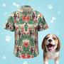 Custom Face Men's Hawaiian Shirts Summer Beach Hawaiian Shirt For Pet Lover