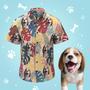 Custom Face Men's Hawaiian Shirts With Dog Face For Pet Lover