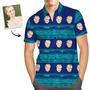 Custom Face Shirt Men's Hawaiian Shirt Blue Hawaiian Shirt