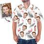 Custom Face Shirt Men's Hawaiian Shirt Flamingo