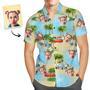 Custom Face Shirt Men's Hawaiian Shirt Island Vacation