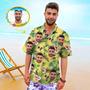 Custom Face Shirt Men's Hawaiian Shirt