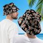 Custom Hawaiian Style Bucket Hat Double-Side-Wear Reversible Outdoors Sun Cap