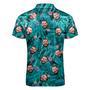 Custom Hawaiian Style Polo Shirt With Zipper Personalized Face Polo Shirt For Boyfriend Or Husband