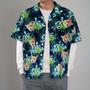 Custom Men's Hawaiian Shirt Dog Face Shirt Big Flower For Pet Lover