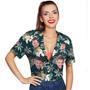 Custom Photo Funky Vintage Hawaiian Shirt Casual Button-Down Short Sleeve-For Her