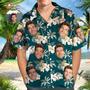 Custom Photo Funky Vintage Hawaiian Shirt Casual Button-Down Short Sleeve Unisex