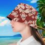 Custom Photo Tropical Flower Print Hawaiian Fisherman Hat Bucket Hat