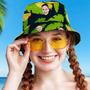 Custom Your Photo Face And Pet Summer Bucket Hat Fisherman Hat - Banana