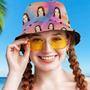 Custom Your Photo Face And Pet Summer Bucket Hat Fisherman Hat - Tie-Dye