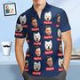 Father's Day Gifts Custom Face Hawaiian Shirt With Dog Face Personalized Dog Dad Shirt