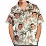 Gift For Dog Dad Vintage Hawaiian Beach Shirts With Custom Photo & Print Button-Down Shirt