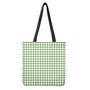 Green Tattersall Pattern Print Tote Bag