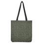 Green Tiger Stripe Camouflage Print Tote Bag