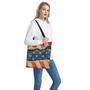 Grunge Ripped Paper American Flag Print Tote Bag