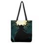 Halloween Vampire Silhouette Print Tote Bag