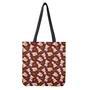 Happy Jack Russell Terrier Pattern Print Tote Bag