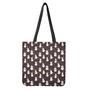 Happy Snowman Pattern Print Tote Bag