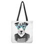 Hipster Jack Russell Terrier Print Tote Bag