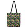 Hot Pink Lotus Pattern Print Tote Bag