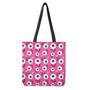 Human Eyeball Pattern Print Tote Bag