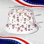 Independence Day Custom Bucket Hat Face Unisex Fisherman Hat Summer Hat - Usa