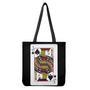 Jack Of Spades Playing Card Print Tote Bag