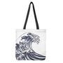 Japanese Kanagawa Wave Print Tote Bag