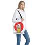 Japanese Lucky Cat Maneki Neko Print Tote Bag