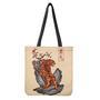 Japanese Tiger Tattoo Print Tote Bag