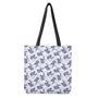 Japanese White Tiger Pattern Print Tote Bag