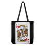 King Of Hearts Playing Card Print Tote Bag