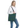 Knitted Scottish Plaid Print Tote Bag