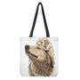 Labrador Retriever And Puppy Print Tote Bag