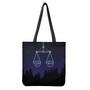 Libra Constellation Print Tote Bag