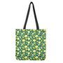 Lime And Lemon Pattern Print Tote Bag