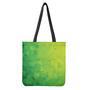 Lime Green Polygonal Geometric Print Tote Bag